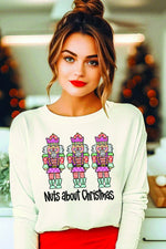 Nuts About Christmas Nutcracker Long Sleeve Top