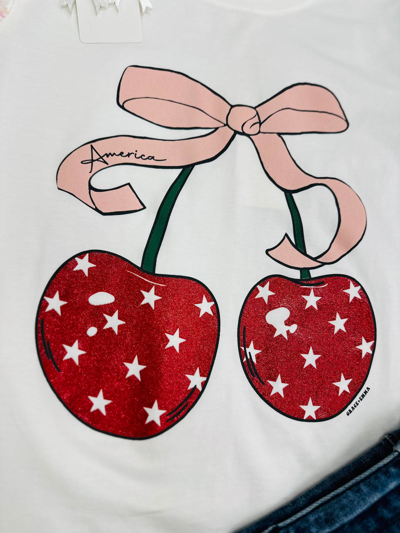 America Cherry Sequin Sleeve