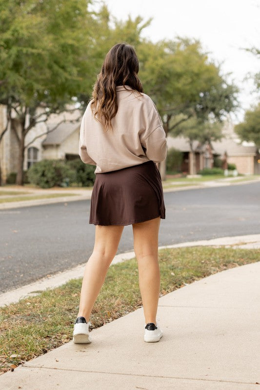 The Britt - Brown Skort