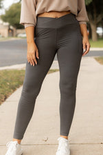 The Caitlin Charcoal Crossover  Leggings