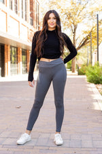 The Caitlin Charcoal Crossover  Leggings