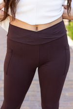 The Becca Brown Crossover Full Length Leggings