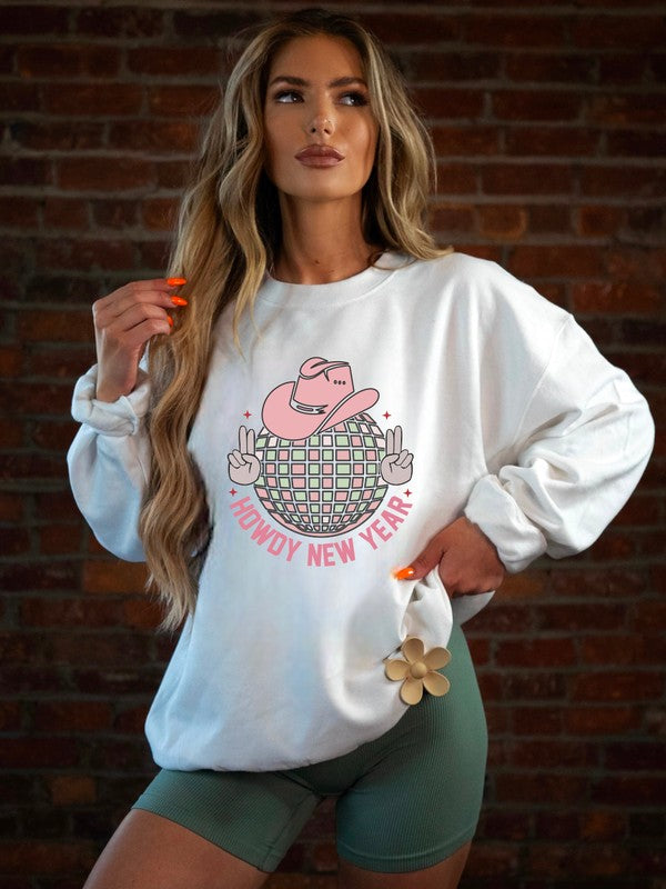 Howdy New Year Cozy Crew Sweatshirt