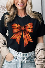 Coquette Basketball Bow Graphic Tee