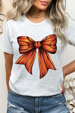 Coquette Basketball Bow Graphic Tee