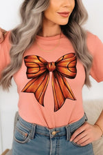 Coquette Basketball Bow Graphic Tee