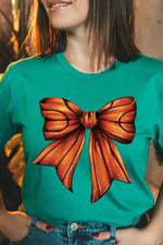 Coquette Basketball Bow Graphic Tee