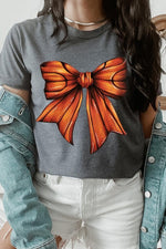 Coquette Basketball Bow Graphic Tee