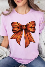 Coquette Basketball Bow Graphic Tee