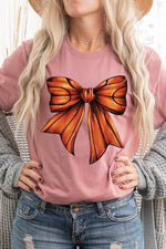 Coquette Basketball Bow Graphic Tee