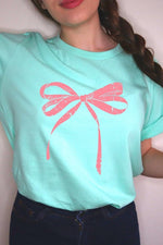 Pink Valentine Bow Graphic Tee