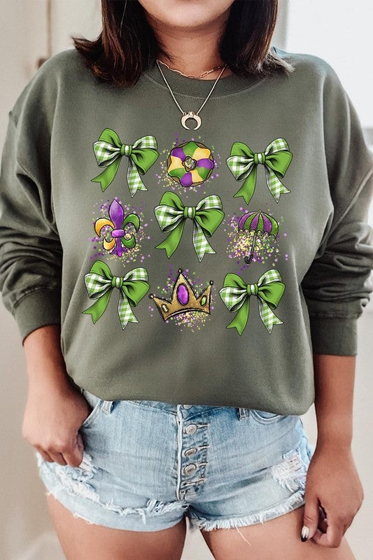 Mardi Gras Graphic Sweatshirt