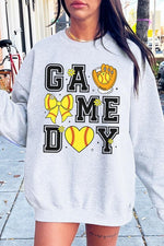 Softball Game Day Graphic Sweatshirt