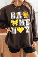 Softball Game Day Graphic Sweatshirt