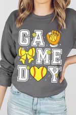 Softball Game Day Graphic Sweatshirt