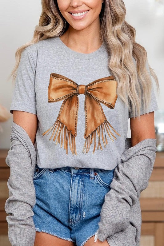 Western Cowgirl Bow Graphic Tee