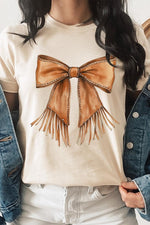 Western Cowgirl Bow Graphic Tee