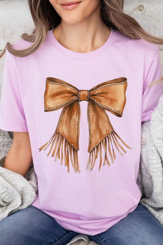 Western Cowgirl Bow Graphic Tee