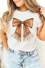 Western Cowgirl Bow Graphic Tee