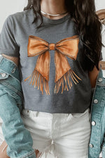 Western Cowgirl Bow Graphic Tee