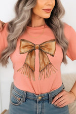 Western Cowgirl Bow Graphic Tee