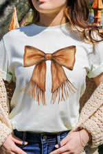 Western Cowgirl Bow Graphic Tee