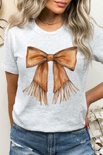 Western Cowgirl Bow Graphic Tee