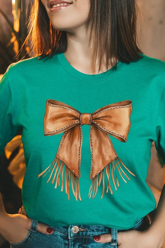 Western Cowgirl Bow Graphic Tee