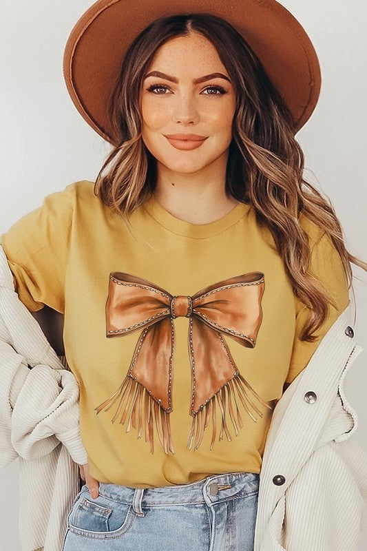 Western Cowgirl Bow Graphic Tee