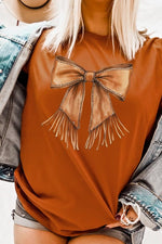 Western Cowgirl Bow Graphic Tee