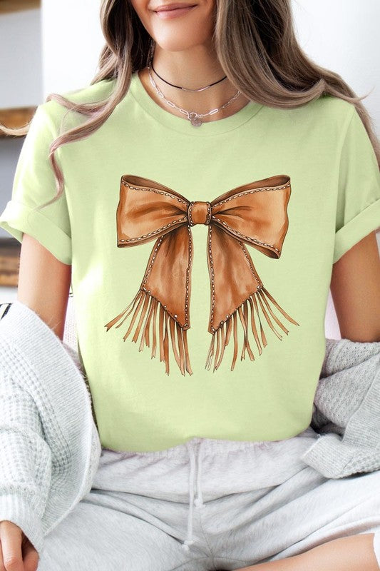 Western Cowgirl Bow Graphic Tee