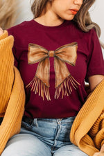 Western Cowgirl Bow Graphic Tee