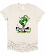 Magically Delicious Coffee Graphic Crew Neck Tee