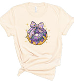 King Cake Mardi Gras Graphic Short Sleeve Tee