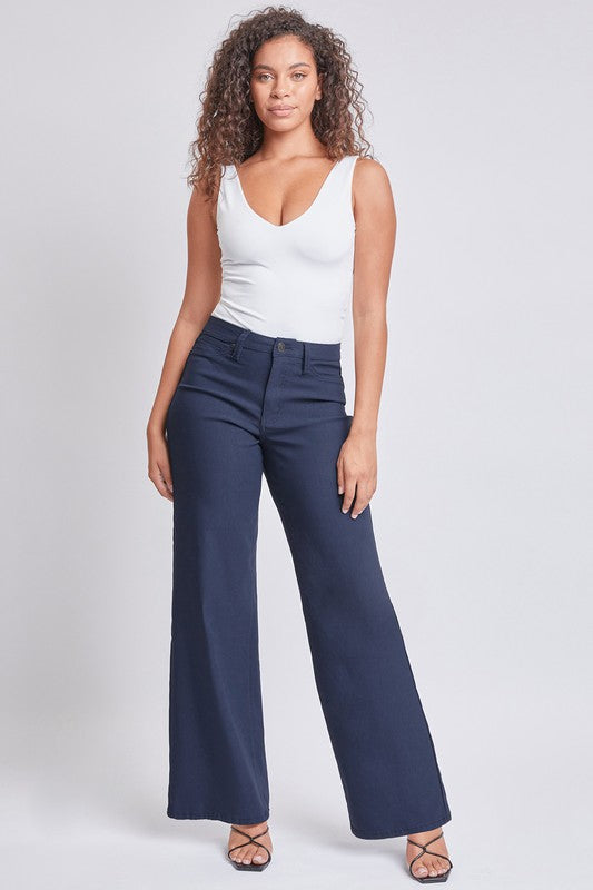 Navy Wide Leg Hyperstretch High Rise Navy