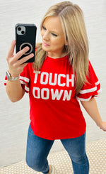 Red - Touch Down Blouse