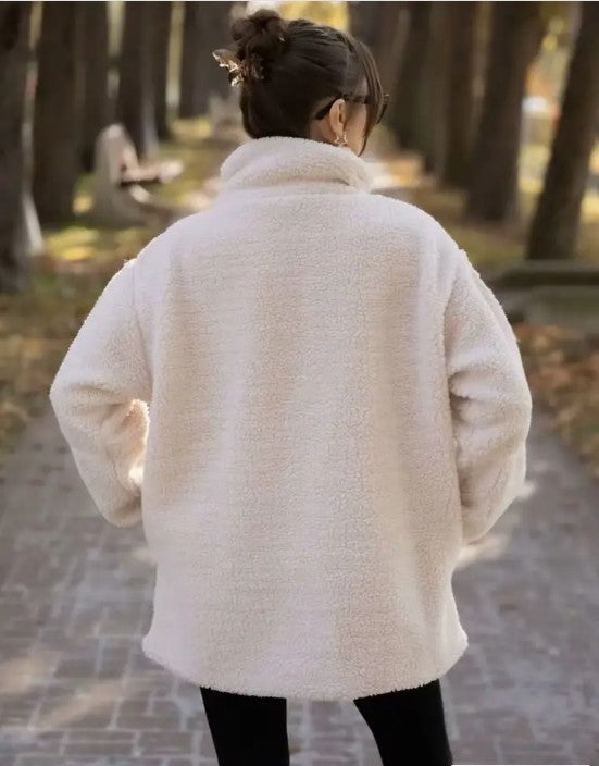 Zip-up Faux Fur Jacket