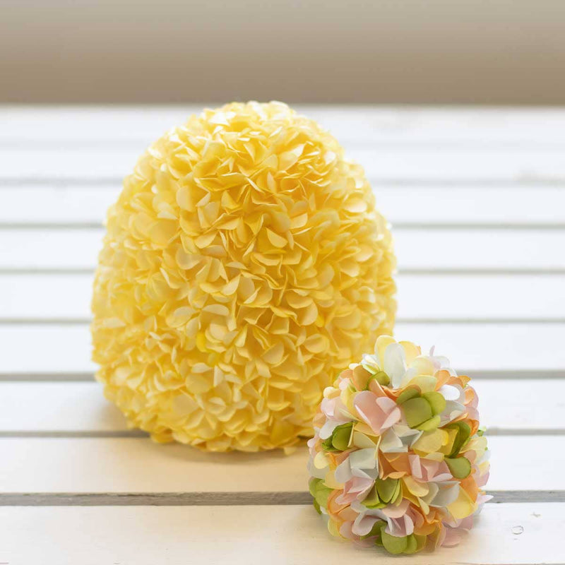 Hydrangea Egg   Yellow   6.5"