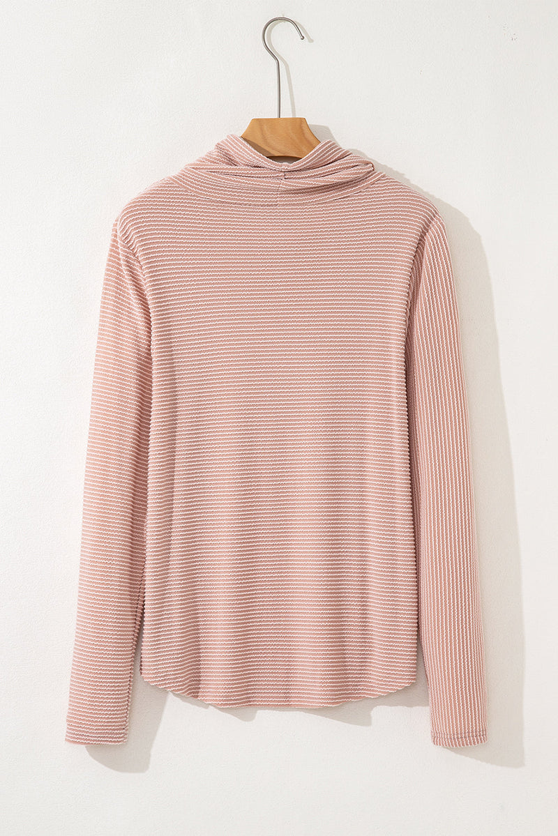 Mariam Drawstring Cowl Knit Top