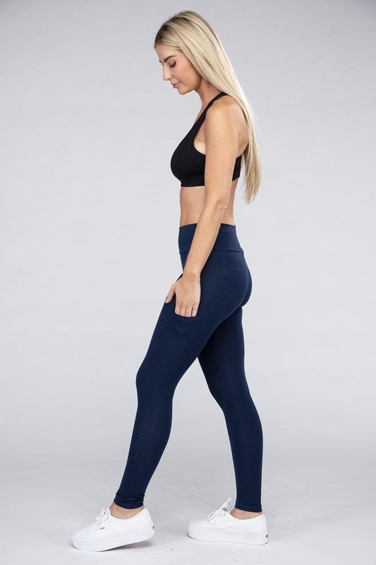 Active Leggings Featuring Concealed Pockets