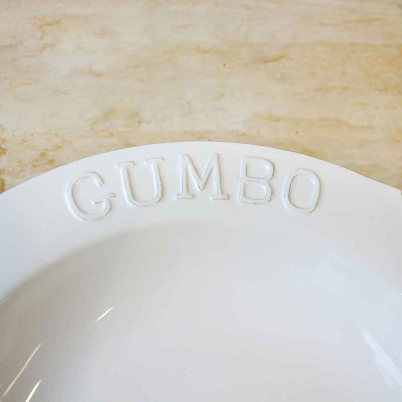 Gumbo Bowl   White   10x2x10