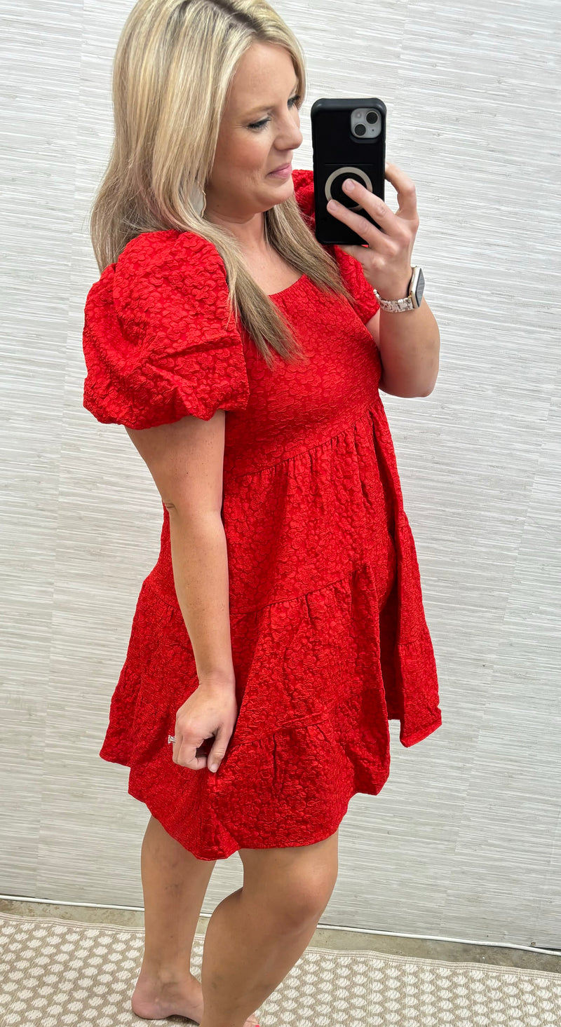 Red Beauty Belle Dress