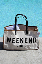 Alicia WEEKEND VIBES Canvas Tote