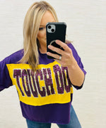 Purple/Gold End Zone Top