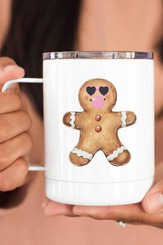 Christmas Cool Gingerbread Coffee Travel Cup