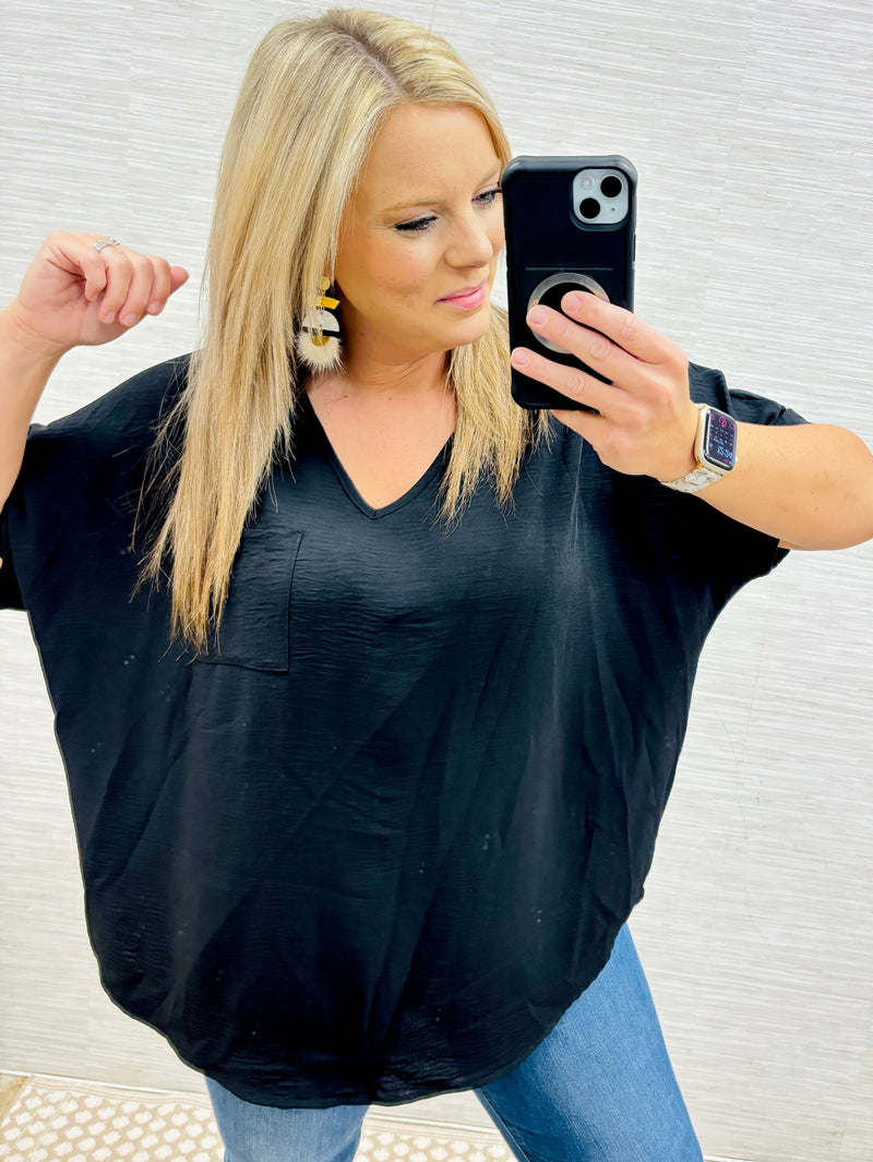 Jodie Black Basic Blouse