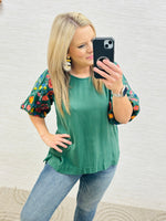 Forest Green Amelia Top