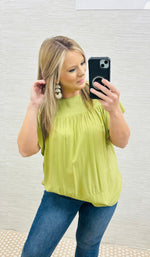 Sage Blouse W/Bow