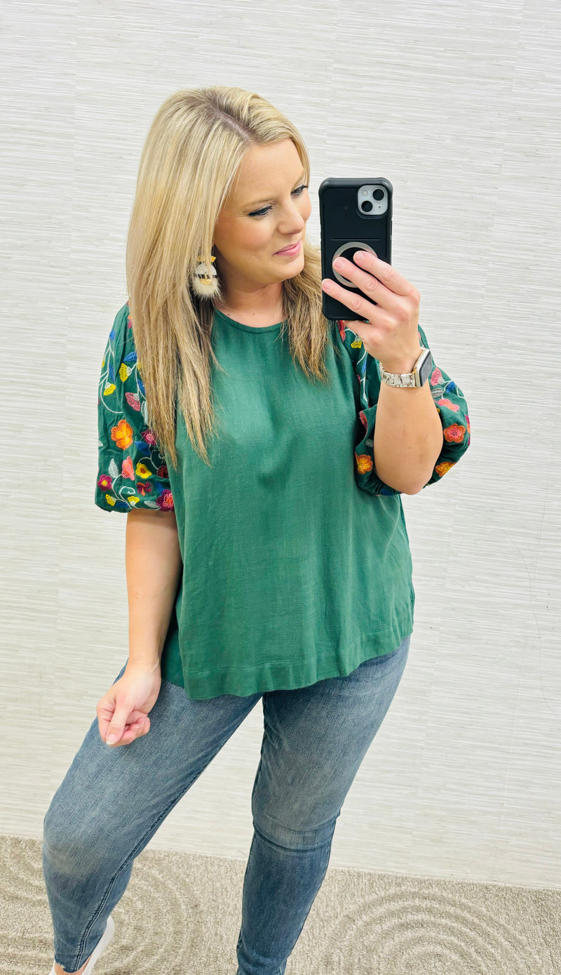 Forest Green Amelia Top