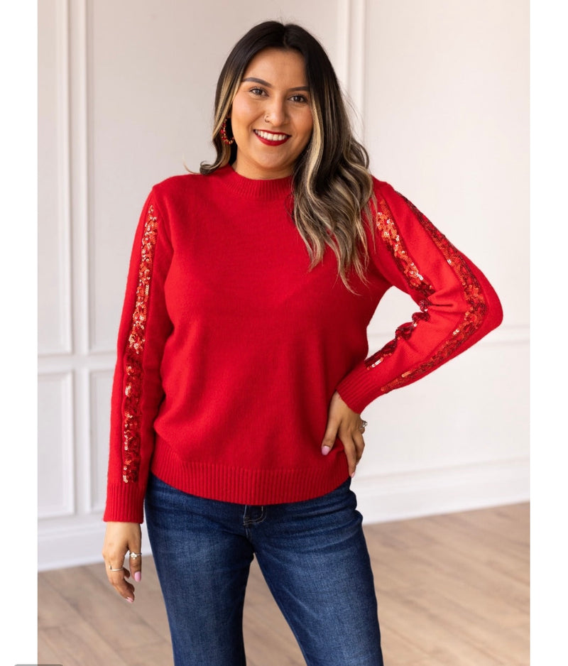 Red Glam Sweater